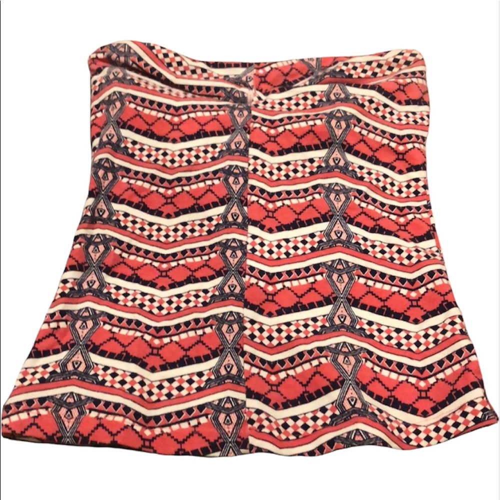PAC Sun strapless pattern top
